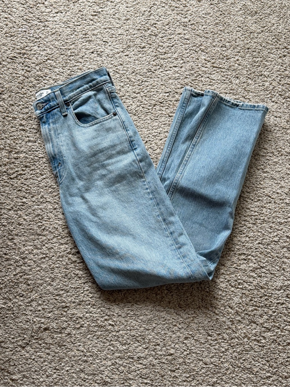 Abercrombie & Fitch Light Blue Ultra High Rise Jeans